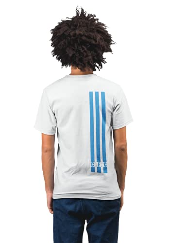 Chelsea Football Club Stripes Men's 100% Cotton Round Neck T-Shirt