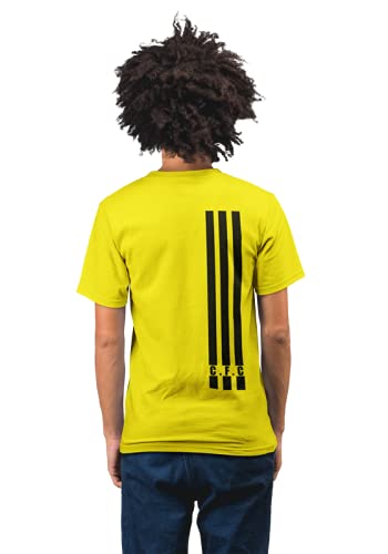 Chelsea Football Club Stripes Men's 100% Cotton Round Neck T-Shirt
