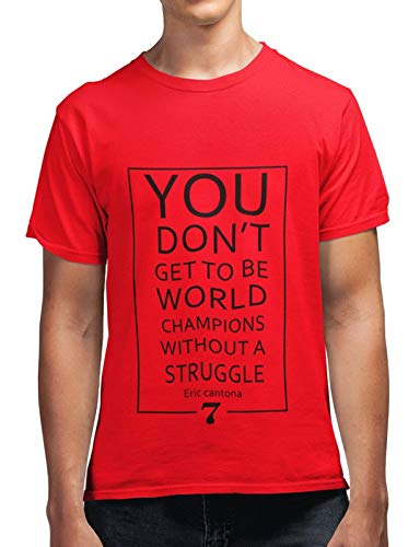 Eric Cantona Quotes Men's 100% Cotton Round Neck T-Shirt