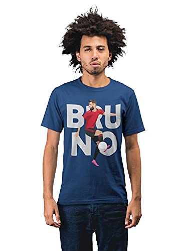 Bruno Fernandes Caricature Men's 100% Cotton Round Neck T-Shirt