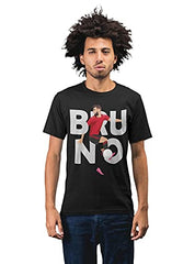 Bruno Fernandes Caricature Men's 100% Cotton Round Neck T-Shirt