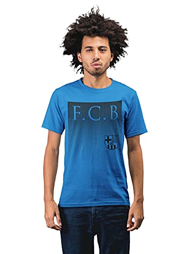Fading Barcelona Men's 100% Cotton Round Neck T-Shirt