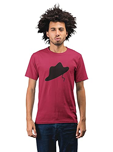 Michael Jackson 'King of Pop' Hat Men's 100% Cotton Round Neck T-Shirt