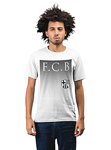 Fading Barcelona Men's 100% Cotton Round Neck T-Shirt