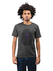 Revind.442 Barcelona Football Stamp Men's 100% Cotton Round Neck T-Shirt