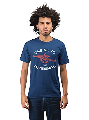 One Nil to The Arsenal Men's 100% Cotton Round Neck T-Shirt