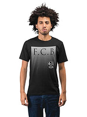 Fading Barcelona Men's 100% Cotton Round Neck T-Shirt