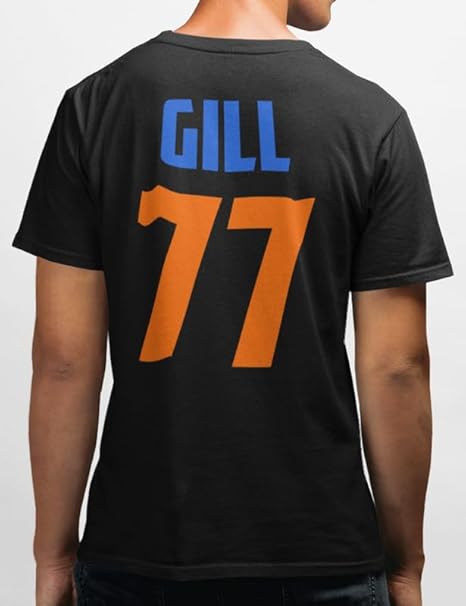 Smoothman for Team India Cricket Name and Number Pure Cotton Men's Graphic Printed Round Neck T-Shirt