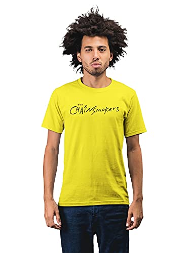 The Chainsmokers Text Men's 100% Cotton Round Neck T-Shirt
