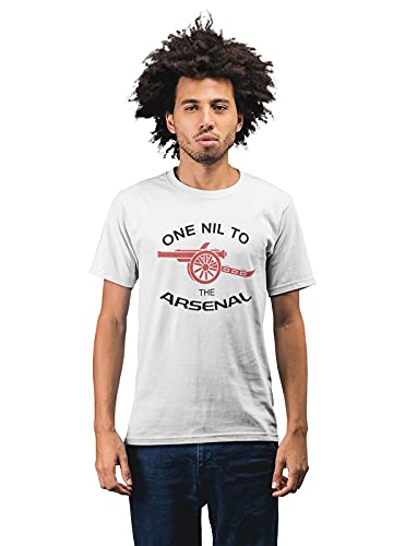 One Nil to The Arsenal Men's 100% Cotton Round Neck T-Shirt