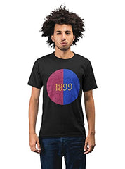 Football Club Barcelona 1899 Division Men's 100% Cotton Round Neck T-Shirt