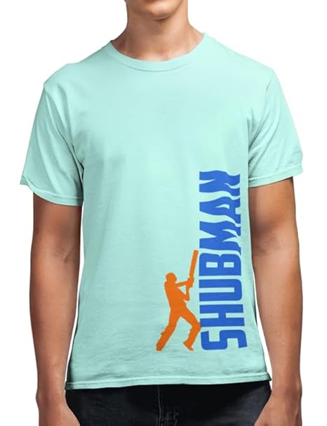 Smoothman for Team India Cricket Name and Number Pure Cotton Men's Graphic Printed Round Neck T-Shirt