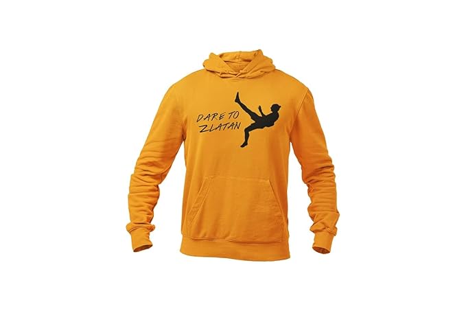 Dare to Zlatan Ibrahimovic Men's 100% Cotton Hoodie